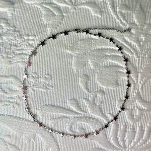 Silver star necklace